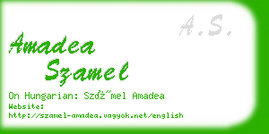 amadea szamel business card
